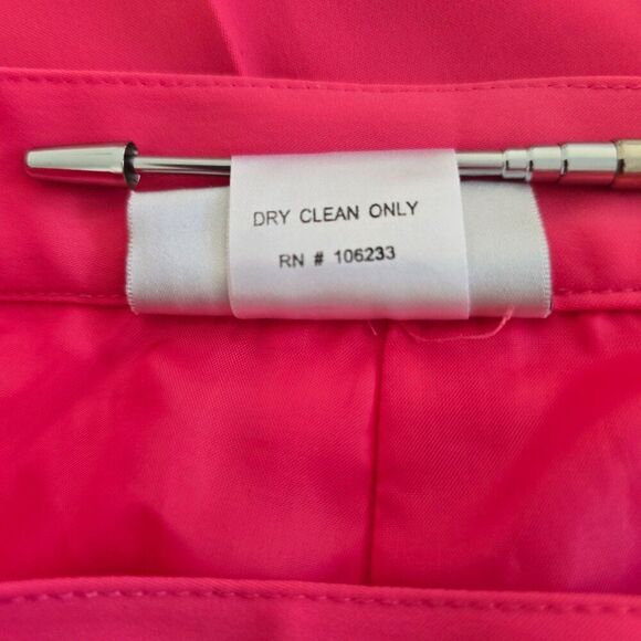 Mary McFadden Collection Dress Pants Womens Sz 8 Pink Vtg 90s Y2K High Waisted - Picture 12 of 12